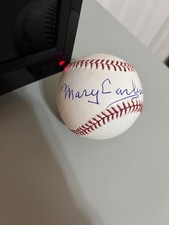 MARY CARLISLE SIGNED AUTOGRAPHED Baseball RARE picture
