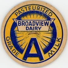 Milk Bottle Cap - Broadview Dairy - Portland, OR (Oregon) - maverick - picture