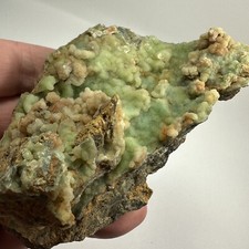 Cupro Adamite Crystals On Matrix Greece Mineral Display Specimen 204 Grams picture