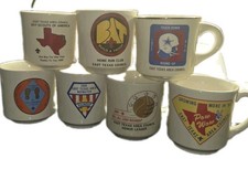 SET of 7 BSA  East Texas Area Council Boy Scouts Of America Coffee Mug Cups picture