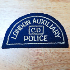Vintage London Ohio OH Auxiliary Police CD Civil Defense Patch Obsolete picture