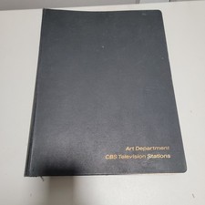 Vintage CBS Television Station Art Department Font Type Specs Index Book  picture