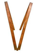 Antique Chapin-Stephens No. 66 1/2 Folding Carpenter Rule 36” Pine Meadow CT picture