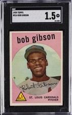 1959 TOPPS #514 BOB GIBSON SGC 1.5 picture