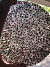 RARE Ercole Moretti Mirrine Millefiori Glass Dish - Murano, Italy - Marked ‘M’  picture