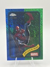 Spider-Man 2025 Topps Chrome Marvel Comics #101 Blue & Green Shimmer /199 picture