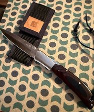 MINT CONDITION AL MAR EAGLE TALON BLADE LOCKBACK MICARTA HANDLE FOLDING KNIF #29 picture