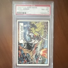 1962 Topps Civil War News #4 Rebel Power - PSA 8 picture