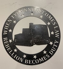 killdozer sign 19”x19”16ga Metal Custom Made 2a Molon Labe Marvin Heemeyer picture