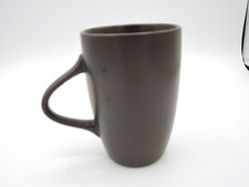Starbucks Chocolate Brown inside & Out Tea Coffee Mug Unique Handle 10.5 oz (81) picture