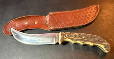 Hoffritz NY Trapper Made in Germany Hand Forged Hand Ground - Stag - Orig Sheath picture