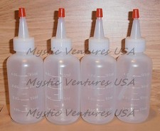 4X NEW 4oz Snuffer Bottle GOLD Prospecting Clean-up Pan Panning Sluice  picture