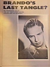 1973 Actor Marlon Brando illustrated picture