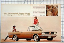 1963 Pontiac Tempest Convertible Car Ad Magazine Print Ephemera Vintage Auto picture