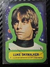 1977 Topps Star Wars Sticker #1 Luke Skywalker (EX) picture