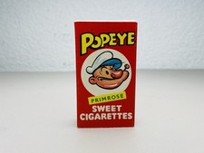 1960'S POPEYE PRIMROSE SWEET CIGARETTES CARD BOX Rare picture