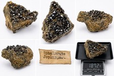 Sphalerite Mineral Joplin Missouri Tri-State District 187g Old Label Crystals picture