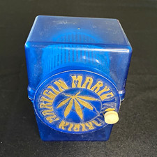 Vintage 1970s Mary Gin Seed & Stem Separator Blue Tucson AZ Headshop Collectible picture