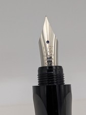 Vintage Pilot Super Quality Fountain Pen EF Nib Japan Faceted Black picture