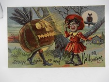 Rare Halloween Postcard #6505 Unknown Publisher picture