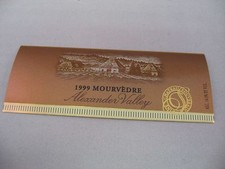 1999 Chateau Souverain Mourvedre Wine Label Alexander Valley California picture