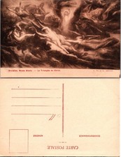Bruxelles Musee Wiertz Le Triomphe Du Christ Postcard Vintage Unpostd Museum Art picture