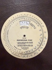 Vintage C-Thru Ruler Company PS 69 Proportional Scale - Graphic Design Tool picture