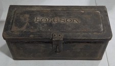 Vintage FORD FORDSON Metal TRACTOR Embossed UTILITY BOX  With LOCKING CLASP picture