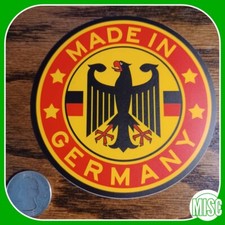 MADE IN GERMANY matte finish die-cut vinyl sticker picture