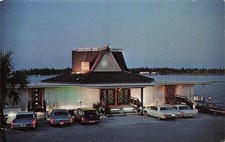 Naples Florida The Cove Inn Restaurant Dining Boathouse  Vtg Postcard 19A picture