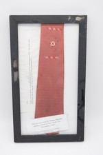 Framed Vintage Tie Attributed to Jimmy Durante 1962 NYC Show Display Piece picture