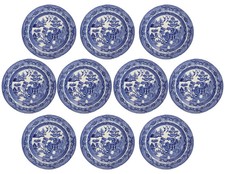 C. 1850s Staffordshire Willow Pattern 8.75