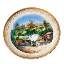 Ottawa KS KANSAS STATE PARK Antique Souvenir RARE China Dish Plate picture