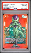 2025 DRAGON BALL SUPER CARD GAME FUSION WORLD MANGA BOOSTER 02 FRIEZA PSA 10 picture