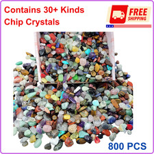 800 Pcs (3lb) Gemstones and Crystals Set, 30 Kinds Bulk Rocks & Minerals Science picture
