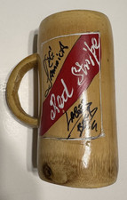 Vintage Jamaica Red Stripe Beer SM Wooden Souvenir Cup Handcrafted Collectible picture