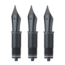 3 PCS Asvine Fountain Pen Replaced EF/F/M/ Stub Nibs for P20/ P30/ V126, Black picture