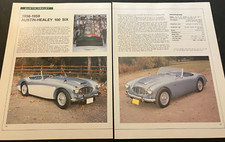 1956-1959 Austin-Healey 100-6 - Vintage Automotive Spec-Sheet Art Print Wall Art picture