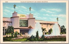 1935 CPIE EXPO San Diego Postcard 