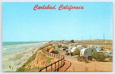 Carlsbad California South Carlsbad State Beach Trailers Campers San Postcard picture