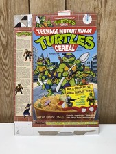 Vintage Ralston Teenage Mutant Ninja Turtles Cereal Box w/ COLLECTOR CARDS -TMNT picture