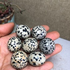 7pcs Natural Yellow spotted stone semi-precious Crystal specimens 119g A3584 picture