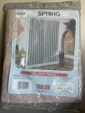Vintage Trulon Beacon Looms Variations Polyester Sheer Panel 40”x81” #4118 Sand picture