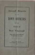 1919 NEW VINEYARD, MAINE ~ Annual Town Report  picture