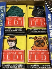 (1) 1983 Topps Return of the Jedi Unopened Wax Pack Factory Sealed NEW picture