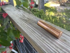 Vintage Copper Handle Wire Whisk Made in Korea Kitchen Utensil Retro picture