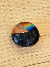 Dichro Glass Obi-dome, Handmade, Kimono/Yukata accessory, 0.8in picture