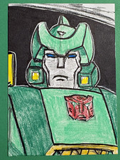 Nate Rosado Signed Original Springer Transformers Colored Pencil Sketch Card picture