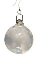 Hooked Crystal Glass Prism Clear Chandelier  Pendant Sphere Ball 5” Round picture