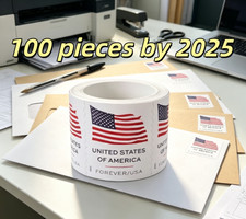 1 Roll Of 100 2025 U.S. Flag First Class US Postage Stamps 100PCS New-- picture